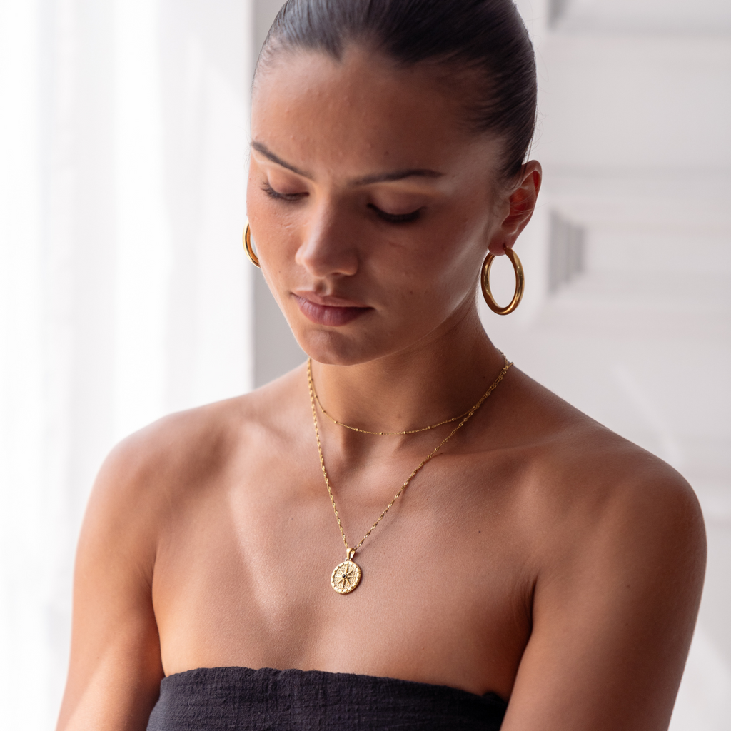 Celestial Coin Necklace-Necklaces-Yiyae-Yiyae