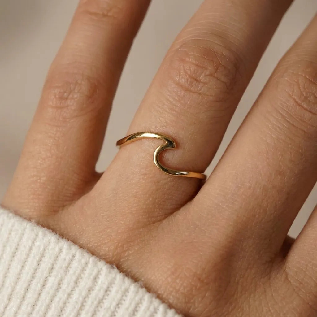 Fine Wave Ring-Rings-Yiyae-Yiyae