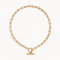 Paperclip Toggle Necklace-Necklaces-Yiyae-Gold-Yiyae