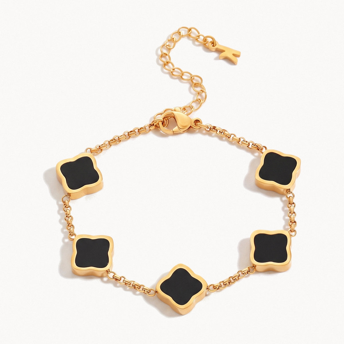 Square Station Bracelet-Bracelets-Yiyae-Black-Yiyae