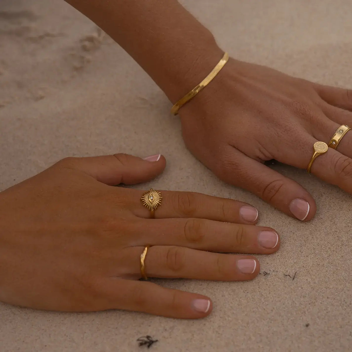 Sunburst Open Ring-Rings-Yiyae-Yiyae